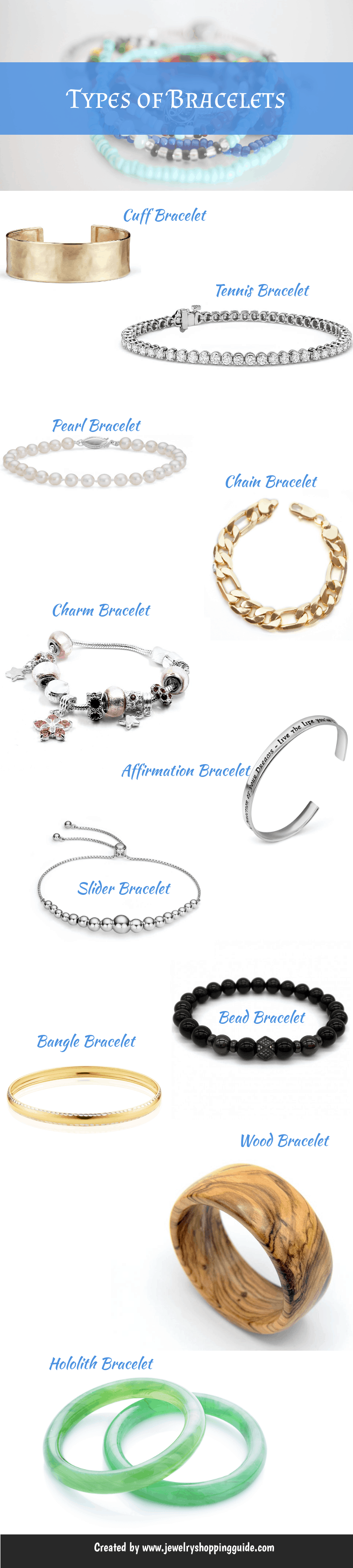 Top 13 Different Types of Bracelets 