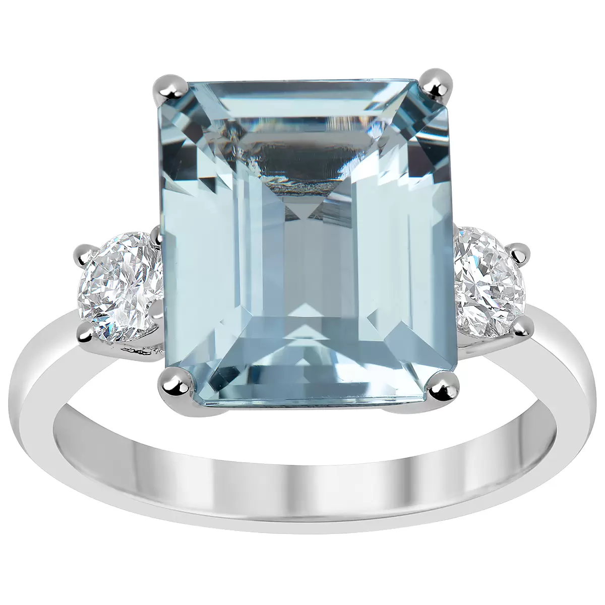 Pear Shape Lab Created Emerald and Diamond 14kt White Gold Ring - Costco  (so pretty in person) | White gold rings, White gold, Gemstone rings