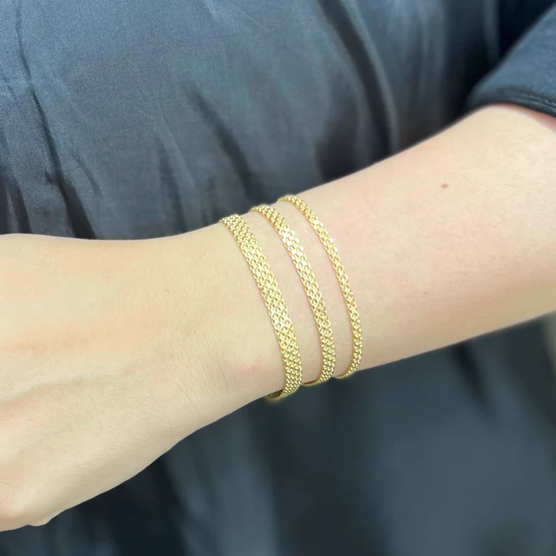 solid gold bracelets